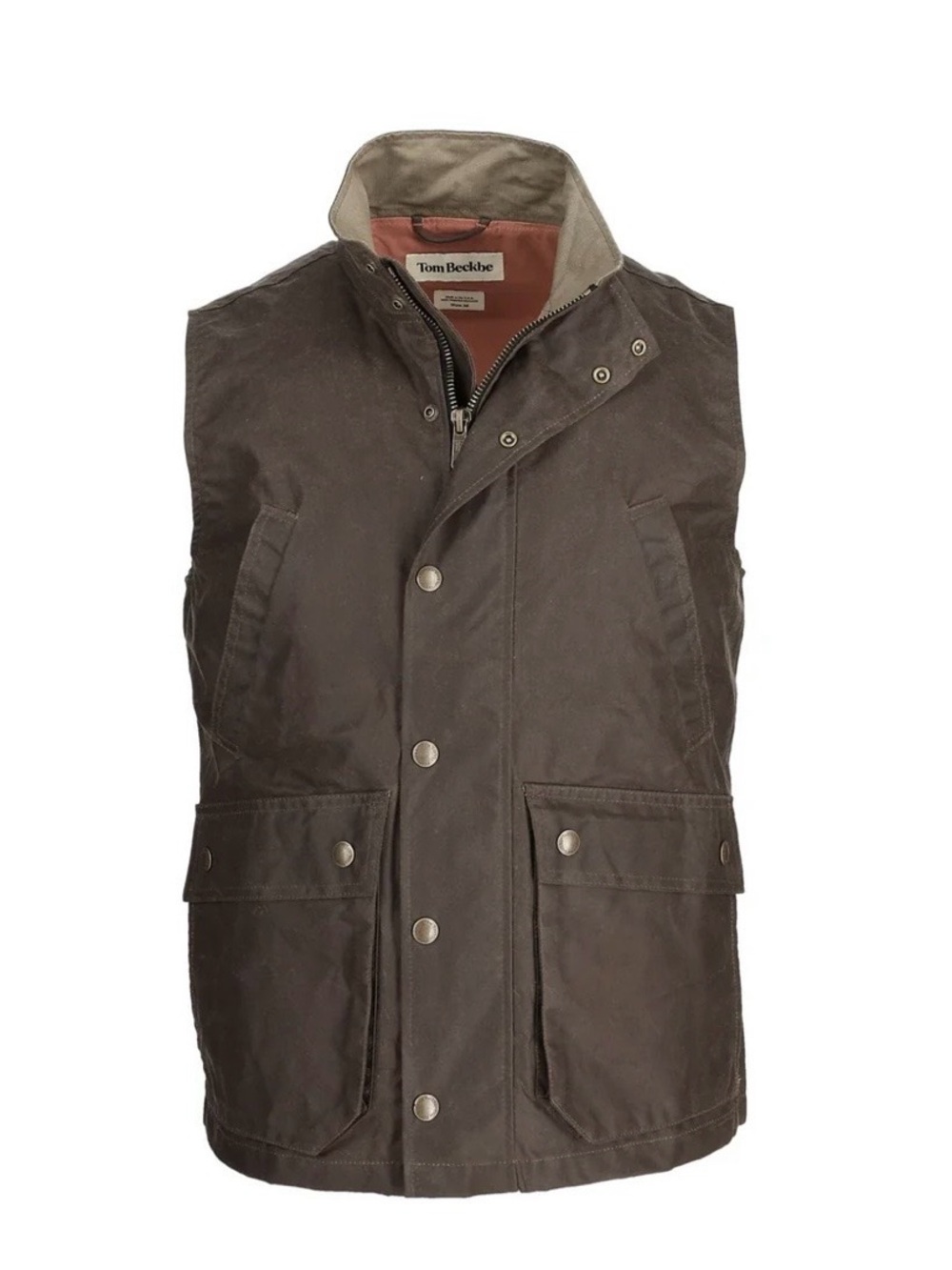 Tom Beckbe Waxed Brown Field Vest